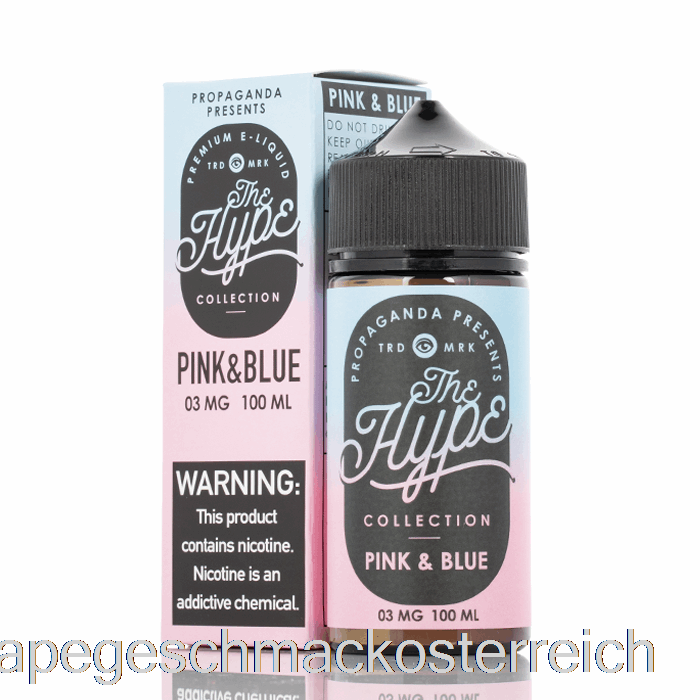 Hype – Pink Und Blau – Propaganda-E-Liquid – 100 Ml, 0 Mg Vape-Geschmack
